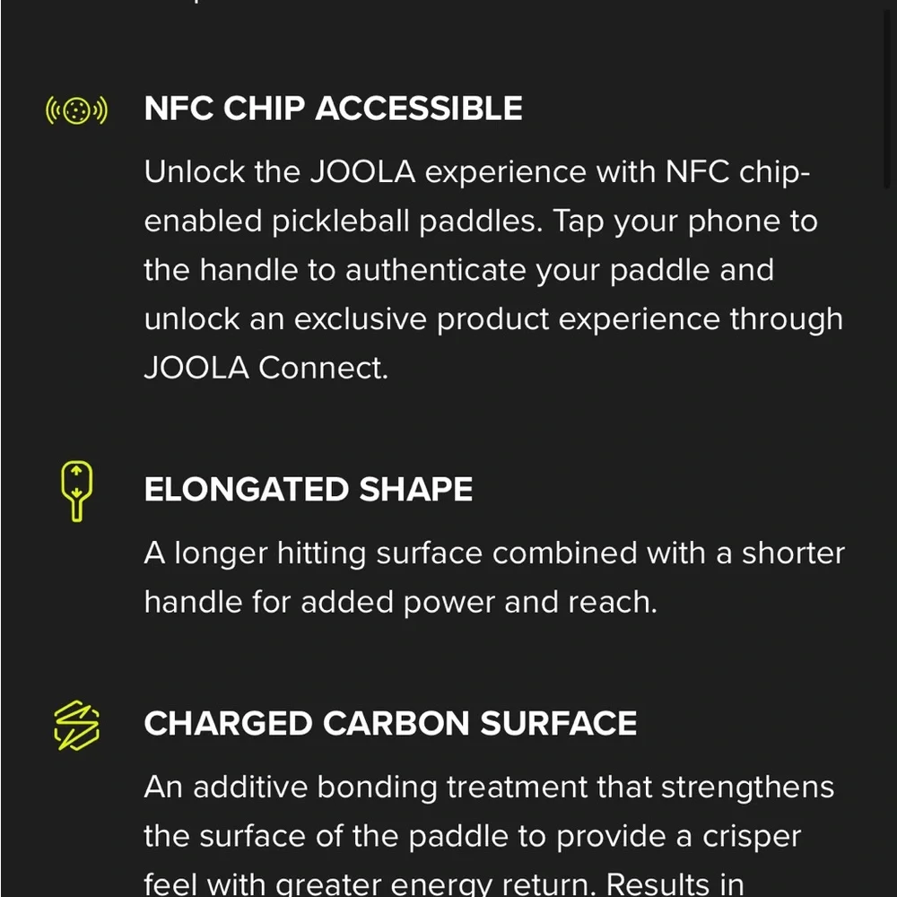 Joola Pickleball Paddle - Pink Trim / black - Picture 11 of 15